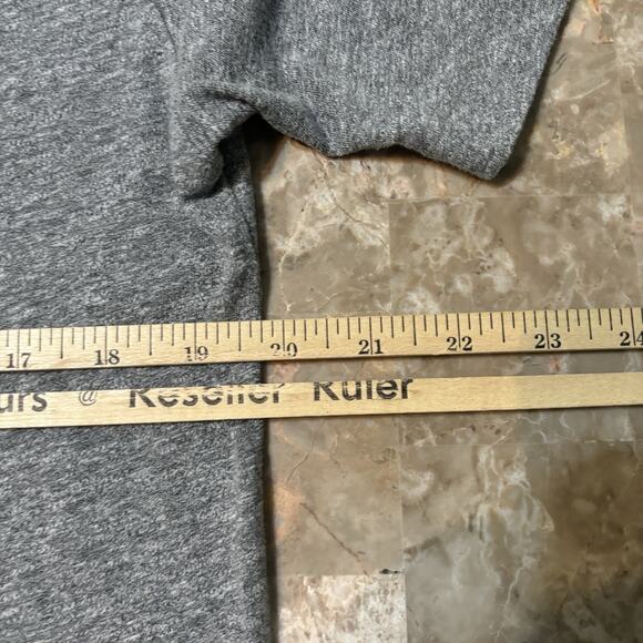 John Elliott Shirt Mens Large 3 Grey Short Sleeve Tri Blend Soft Crew USA Made - Picture 4 of 8